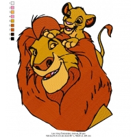 Lion King Embroidery Animal_08